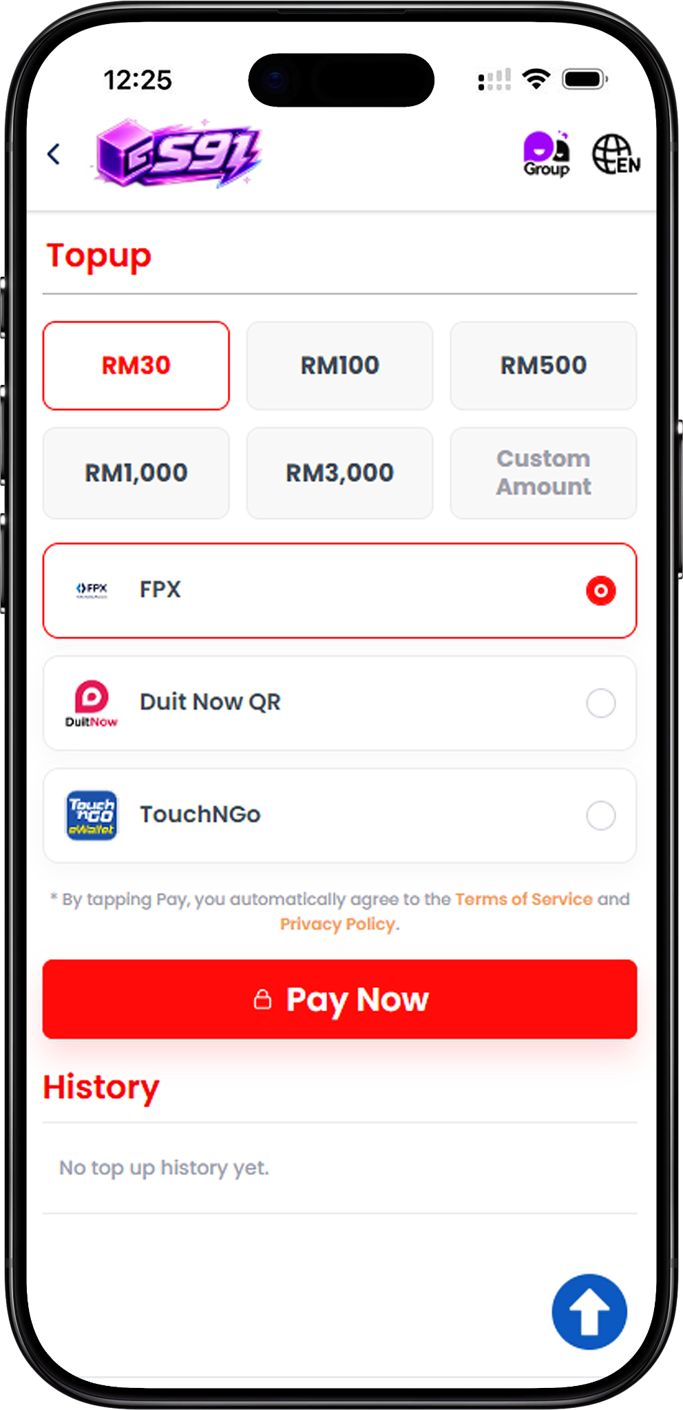 How to Complete an S91 Top Up
